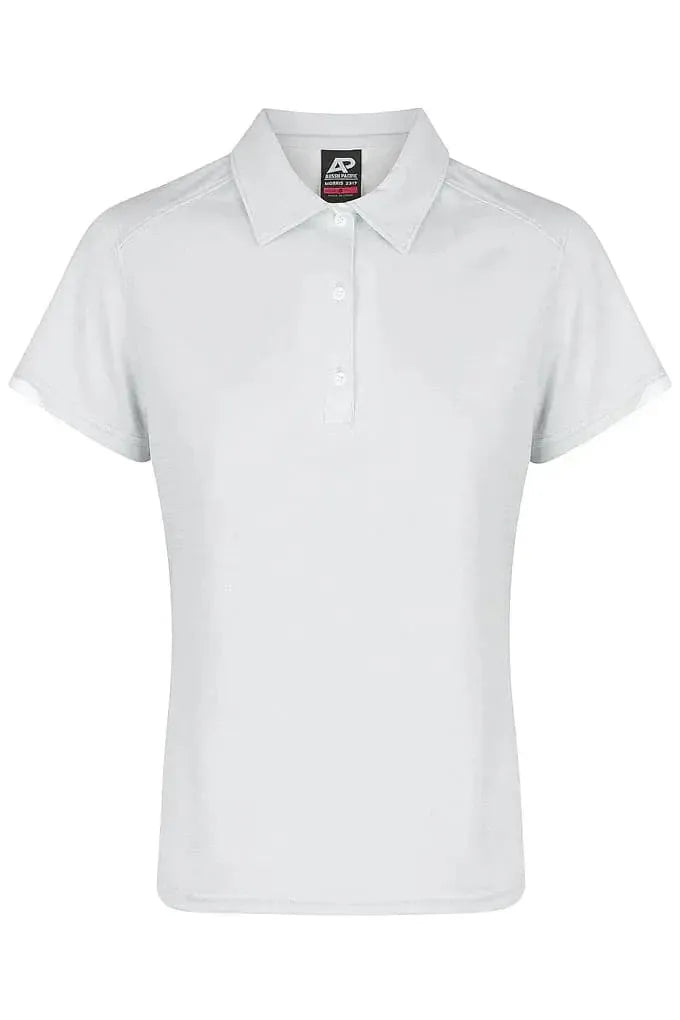 Aussie Pacific Ladies Morris Polo Shirt 2317 Aussie Pacific LIGHT GREY/WHITE 6